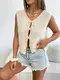 Knitted Vest Black by Fan Flo 4