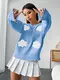 Knit Pullover Sweater Women's with Custom Services 2