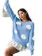 Knit Pullover Sweater Women's with Custom Services 1