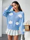 Knit Pullover Sweater Women's with Custom Services 4