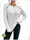 Fan Flo Cable Knit Pullover Sweater Factory 1