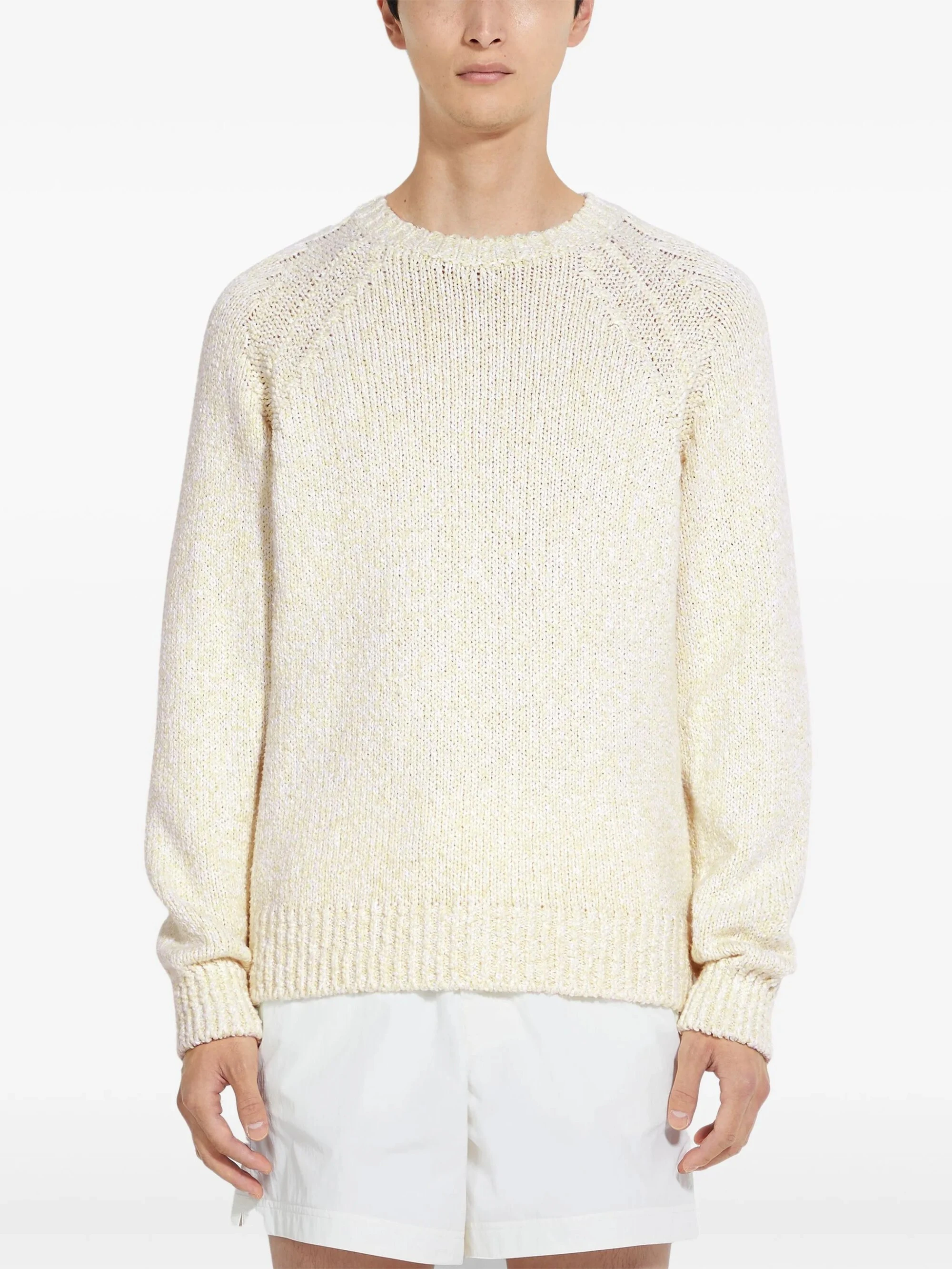 Fan Flon Men's Fashion Solid Color Round Collar Knitted Sweater with Ribbed Fabric 100% Wool 5/7 Stitches Commuter-Ready Casual Hoodie 1