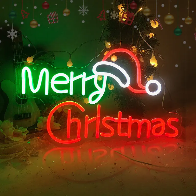 Briller de mille feux : Adopter la lueur festive des enseignes lumineuses de Noël 1