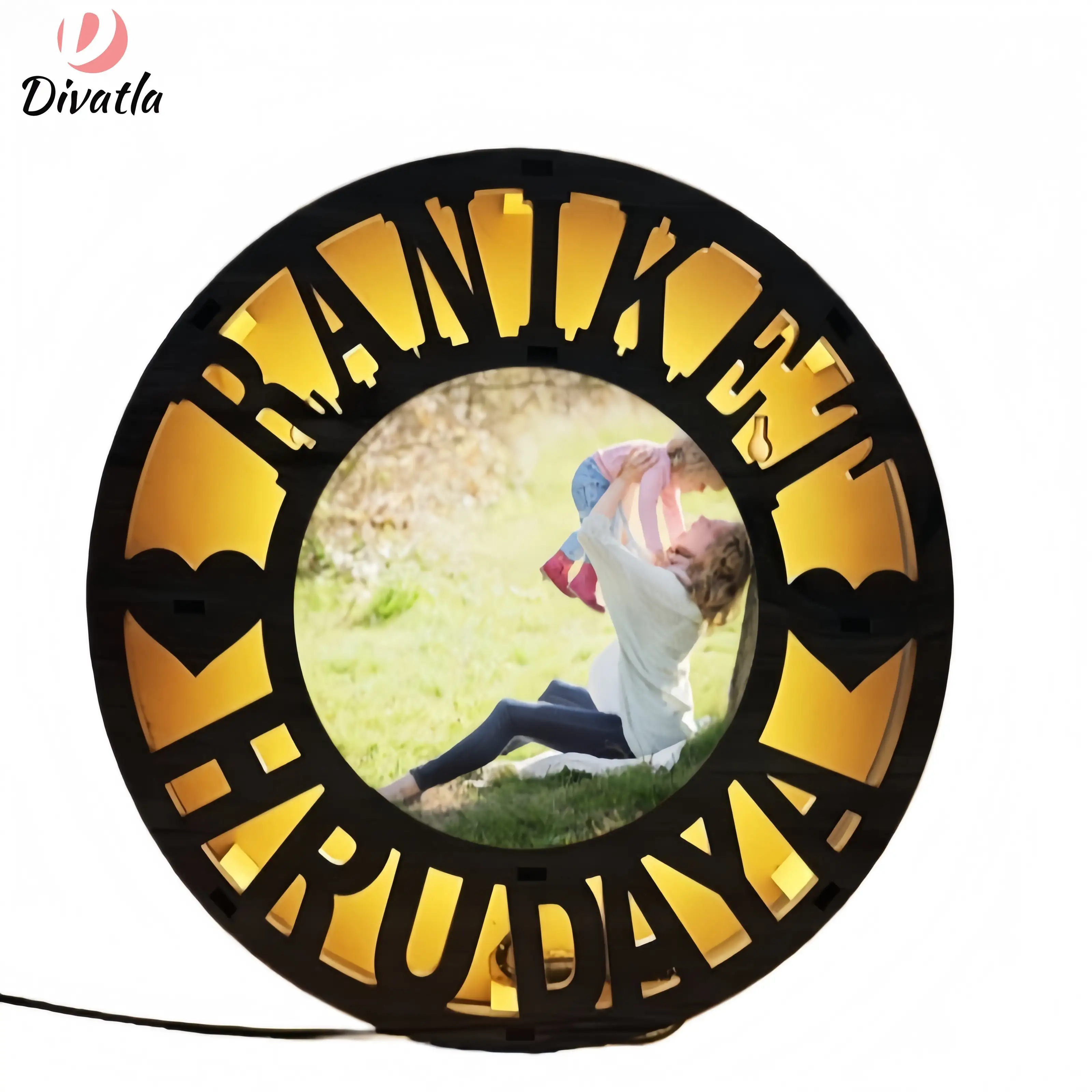 Özel Tasarım LED Neon Resim Çerçevesi Işık Kutusu | Ev İçin Oyma Tasarım 1