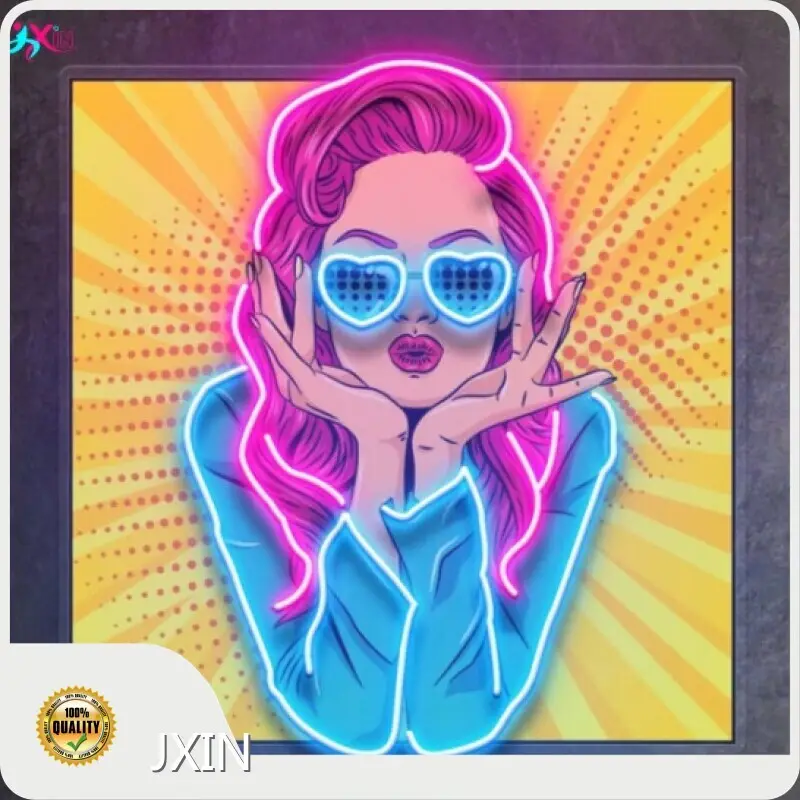 Ceas cu semn neon, lumină neon pentru interior, en-gros - JXIN 1