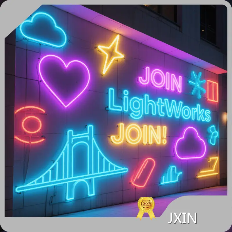 لافتات نيون كبيرة خارجية للبيع بالجملة - JXIN 1