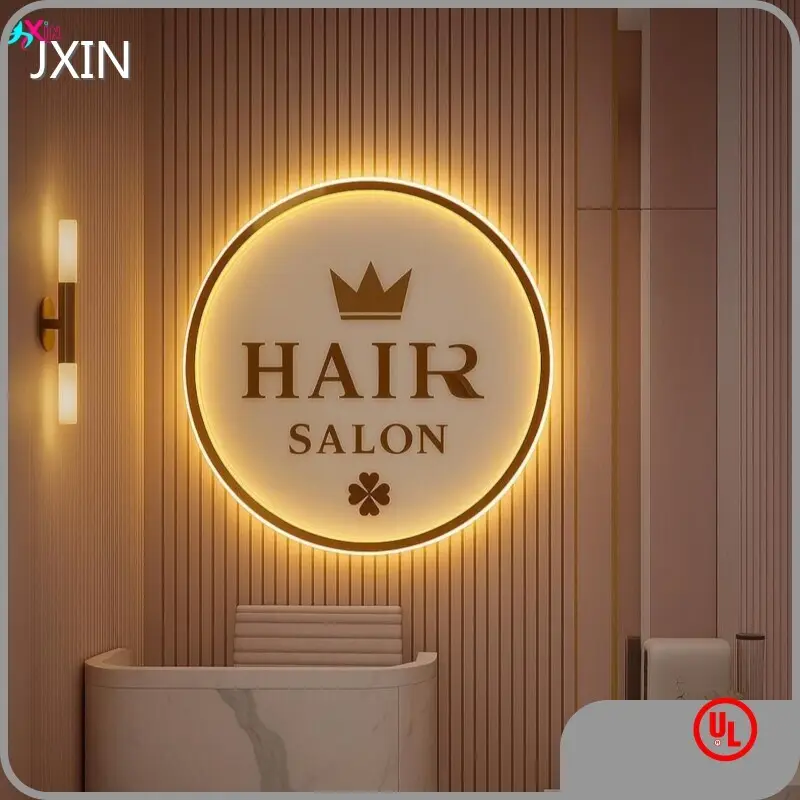 Ceas cu lumină neon, semn neon pentru salon de înfrumusețare, en-gros - JXIN 1