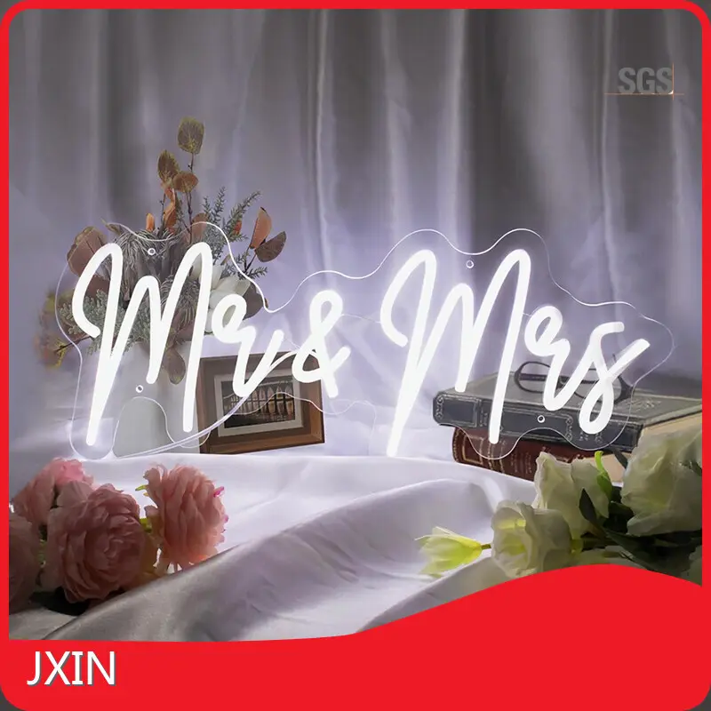 Egyedi esküvői fénytáblák rendezvényekre Neonfények nagykereskedelme - JXIN 1