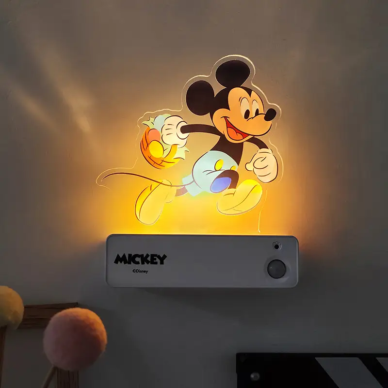 Mickey USB Rechargeable Night Light, Punch-Free Decorative Light, Preferred for Overseas Home Gift Wholesale 1
