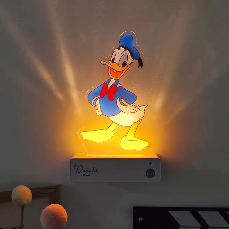 Disney Licensed Donald Duck Night Light | Rechargeable Cordless Eye-Caring Lamp for Kids Bedroom & Gifting 1