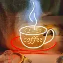 Insegna al neon con tazza da caffè1 1