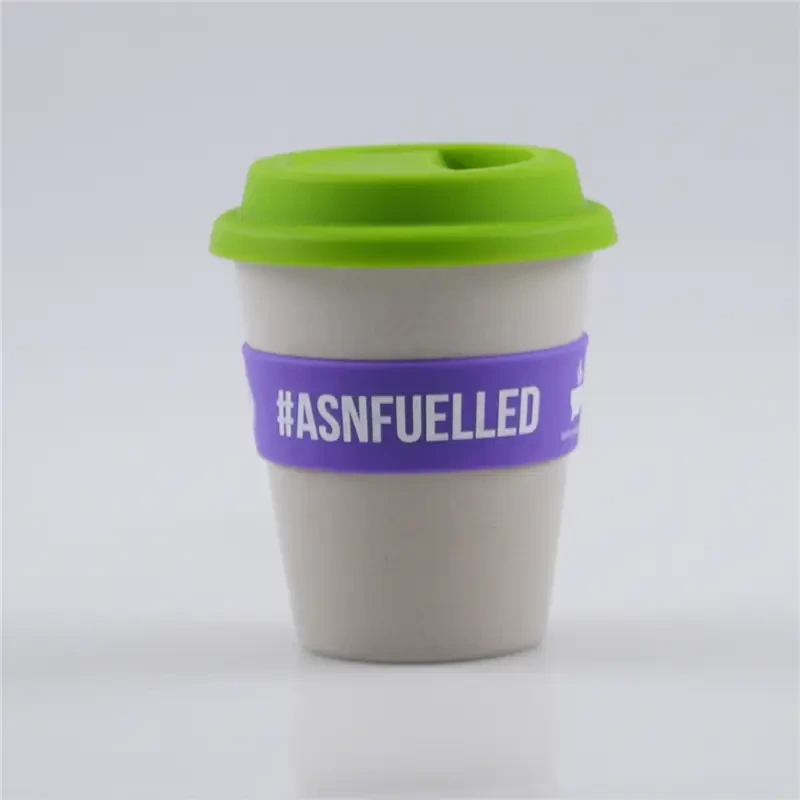 Safeshine 350ml Silikon Sleeve Gripper Biologiskt nedbrytbar återvinningsbar kaffekopp 1