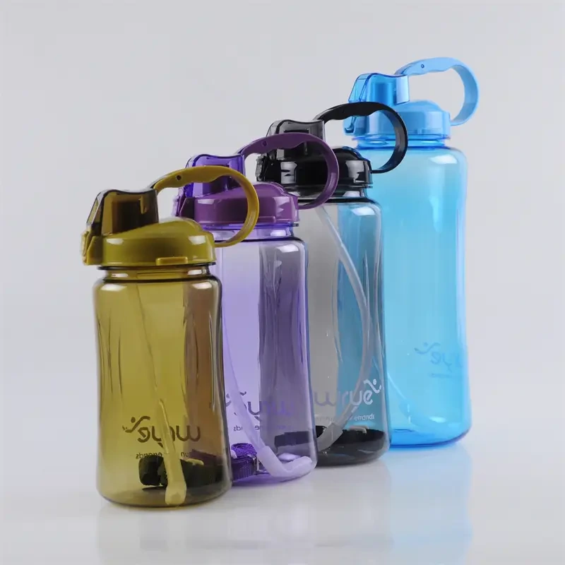 Safeshine 1200ml / 1500ml / 2000ml / 3000ml Carrying Straw Lid Plastic Sports Water Bottle 1