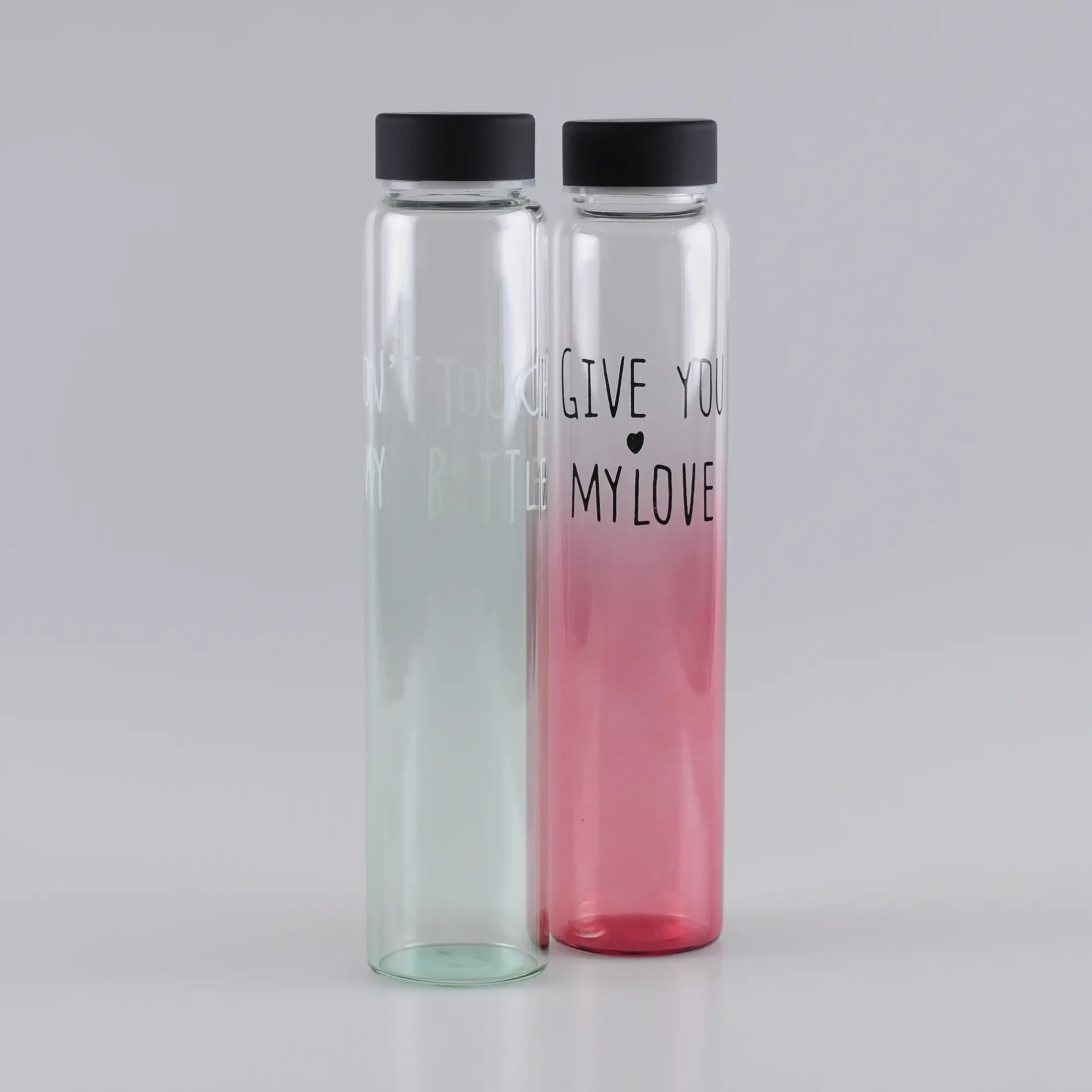 300ml schlank Glas Fläsch mat Schrauwen Cap 1