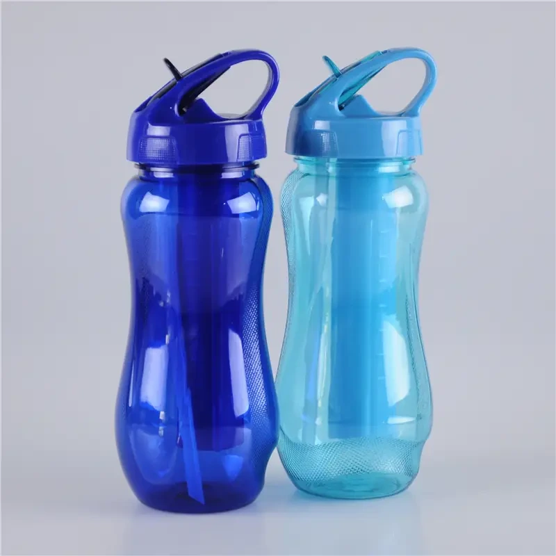 550ml Straw Lid Easy Carrying Water Bottle with Removable Tube 1