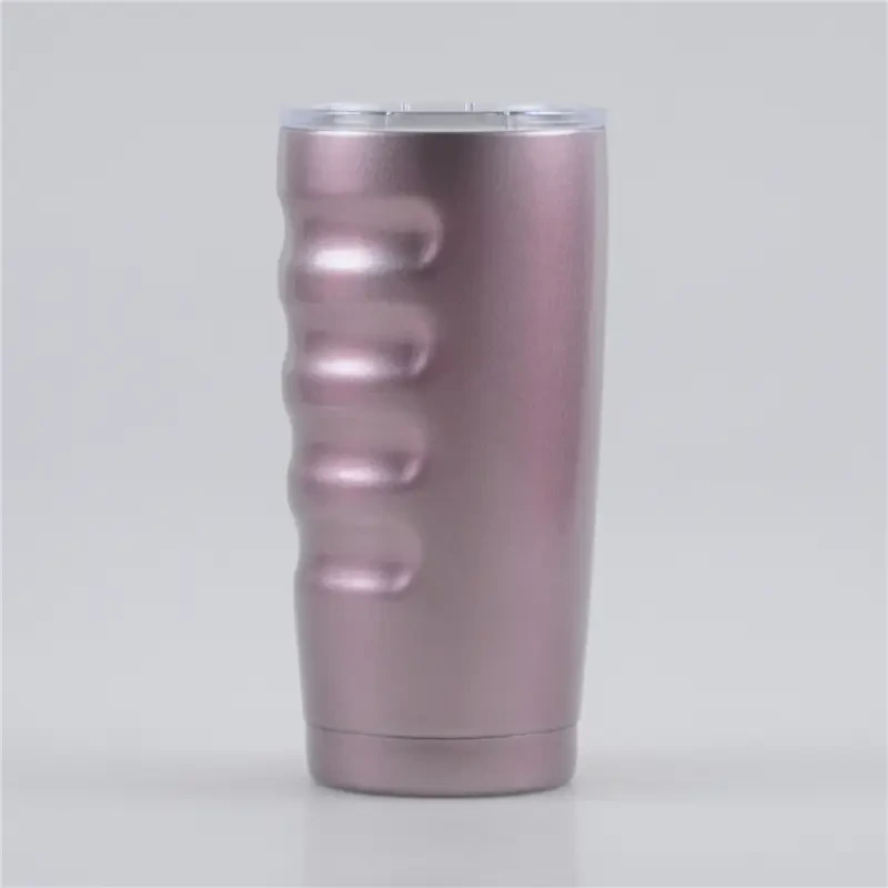 600ml Easy Grab Double Wall Stainless Steel Coffee Tumbler 1