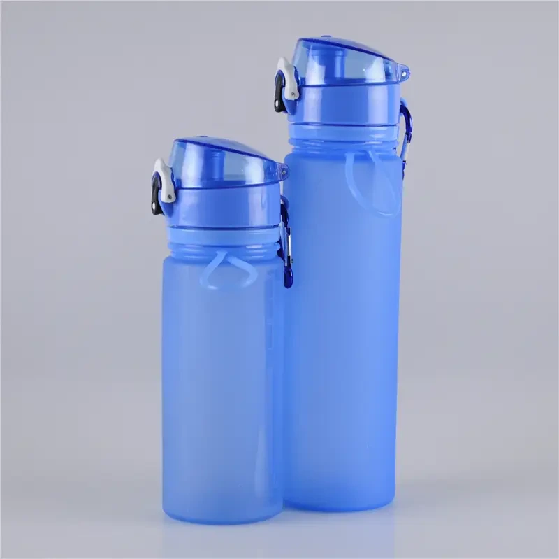 Safeshine 500 мл / 700 мл силиконовая бутылка для воды с откидной крышкой и карабином 1