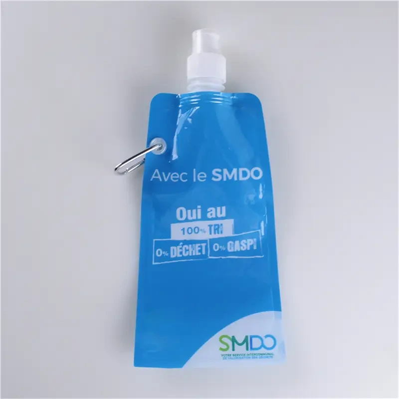 480ml Vapur Water Pouch with Attachable Carabiner 1