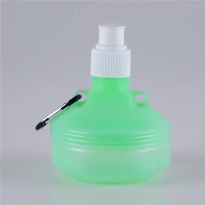 250-650ml BPA Free Collapsible Water Bottle with Carabiner Hook 1