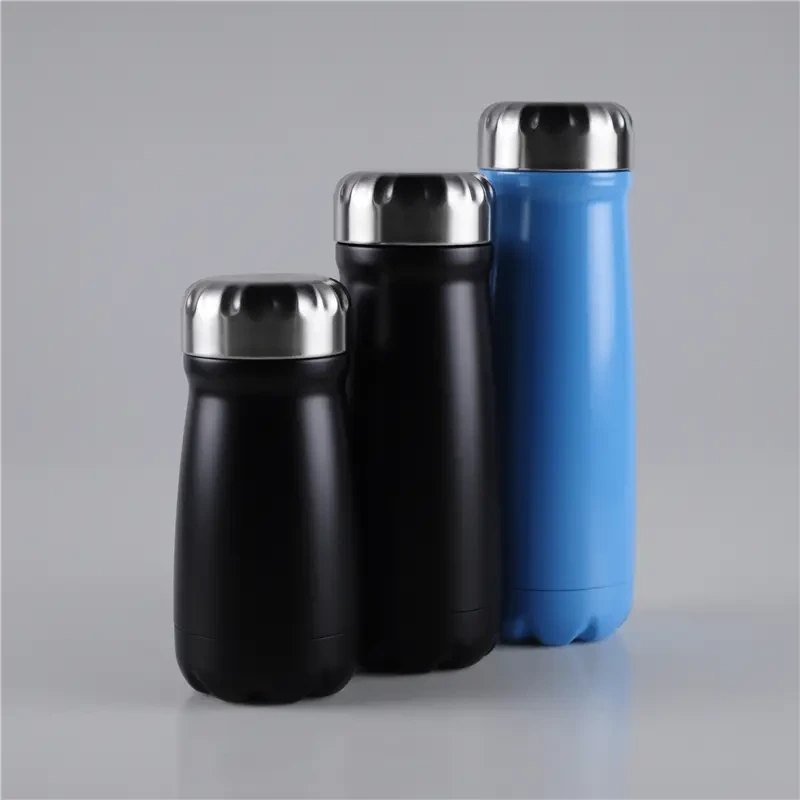350ml / 500ml / 600ml Wide Mouth Screwed Lid Stainless Steel Drink Containers 1