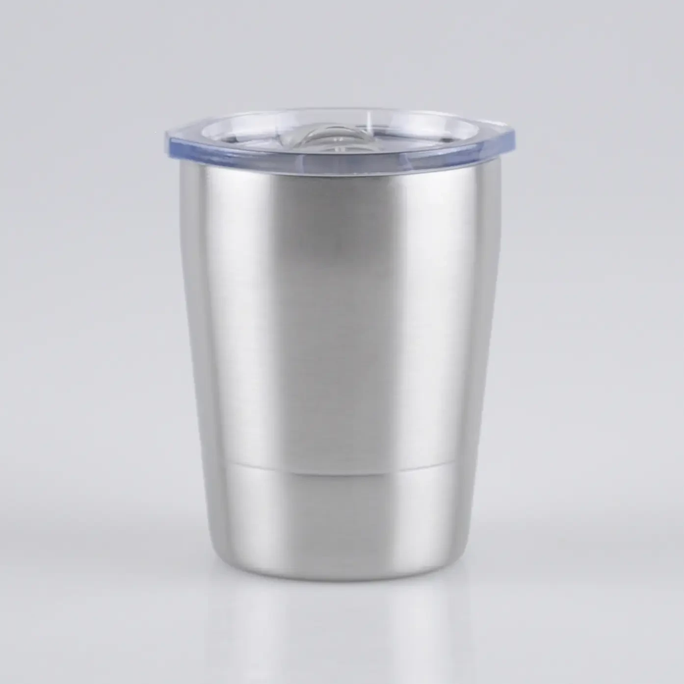 250ml Compact Stainless Steel Drinking Cup with Sliding Lid 1