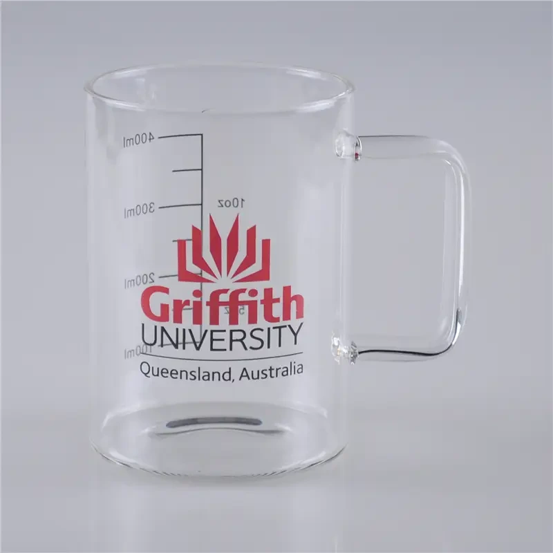 400ml Easy Taking Glass Drinking Mug 1