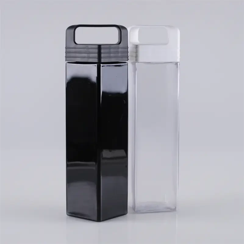 800ml Droen Deckel Square Plastik Fläsch 1