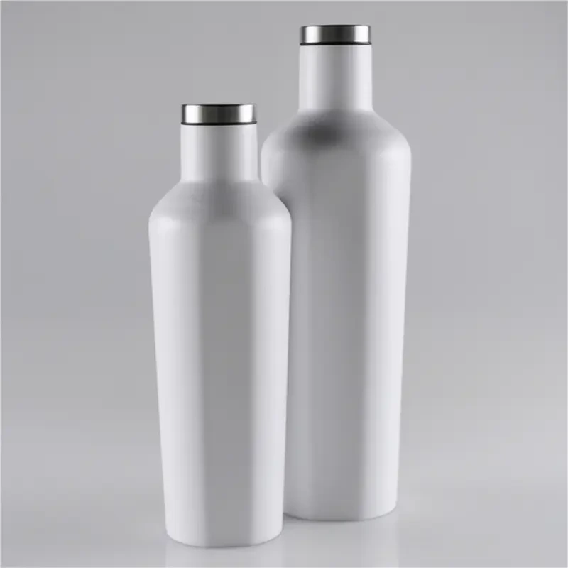 Safeshine 500 ml / 750 ml skruvlock Återanvändbara vattenflaskor i rostfritt stål 1