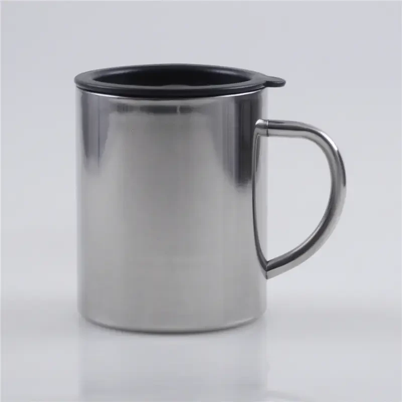 500ml Stainless Steel Coffee Mug with D Handle 1