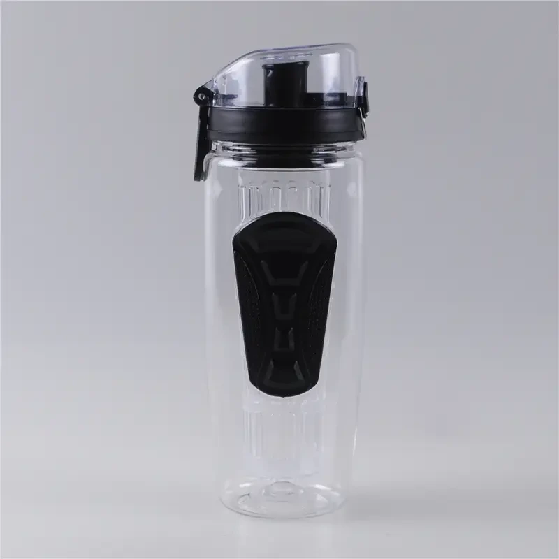 1000ml Carrying Lid Fruit infusion Water Bottle with Silicone Grip 1