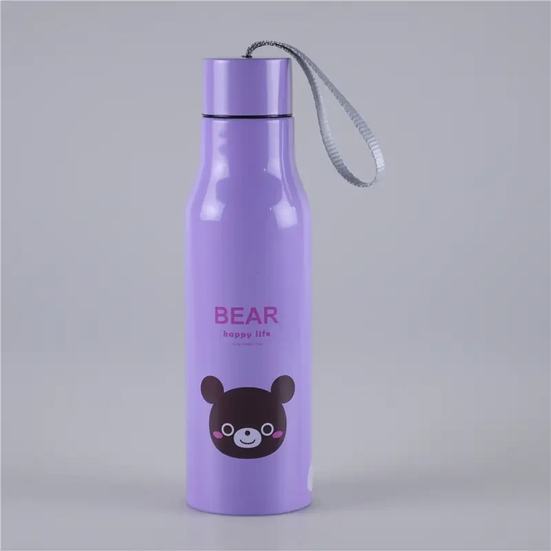 500ml Double Wall Thermal Water Bottle with Handy Lid 1