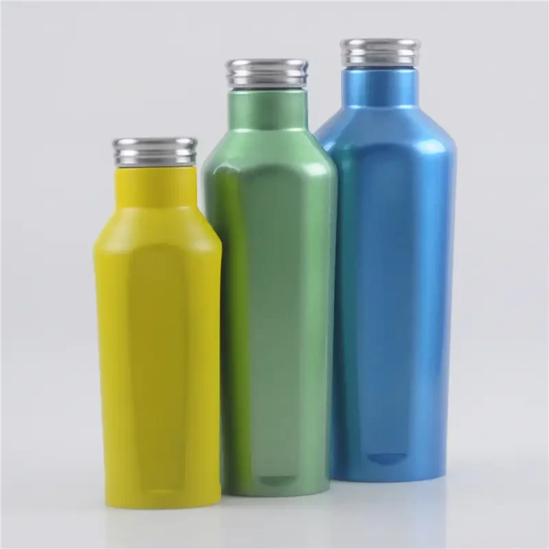 350ml / 500ml / 750ml Vakuum STAINLESS Stol duebel Mauer Waasser Fläsch 1