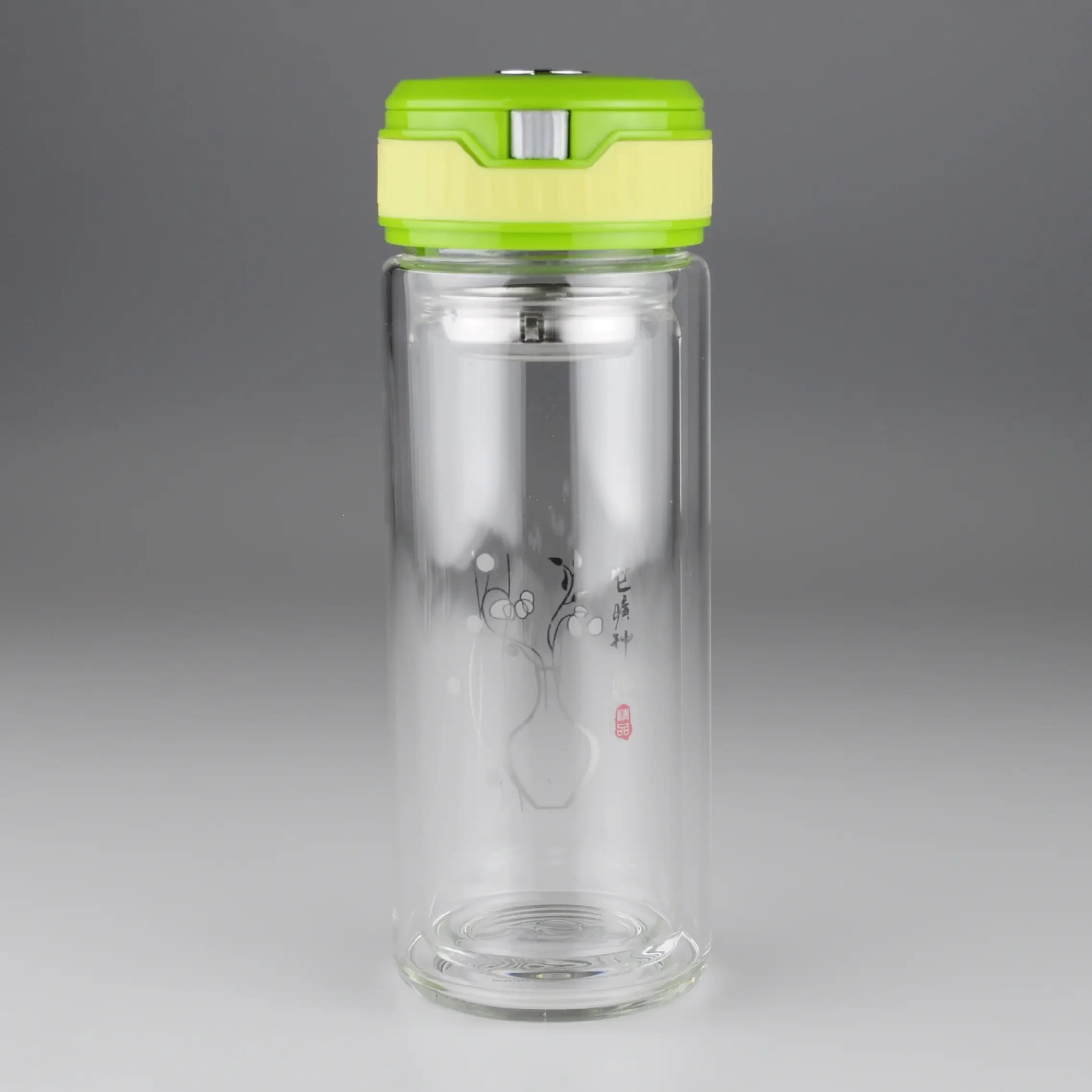 350ml Handy Strap Custom Design Glass Bottle 1