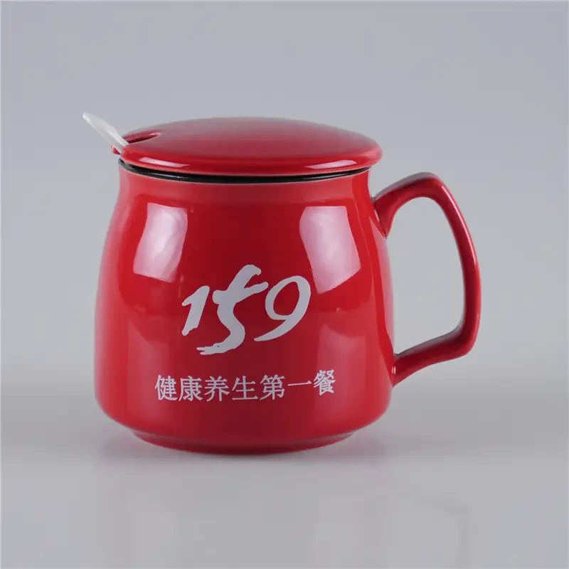 360ml Ceramic Mug Coffee with Spoon 1