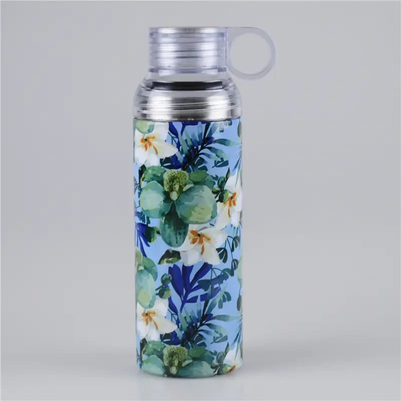 500ml Drinkbeker Deksel Dubbelwandige RVS Geïsoleerde Waterfles 1