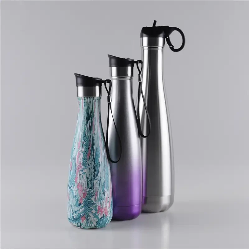 350ml / 500ml / 750ml Handy Lid 18/8 High Grade Stainless Steel Vacuum Flask 1