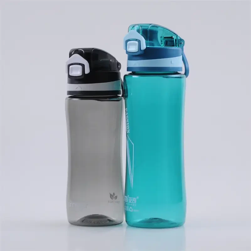 Safeshine 600ml / 800ml Bärande lock, sportvattenflaska i plast 1