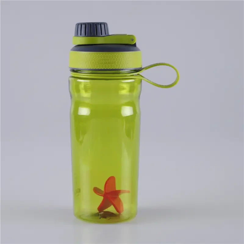 600ml Fashionable Design Dual Shaker Bottle with Plastic Mixing Ball 1