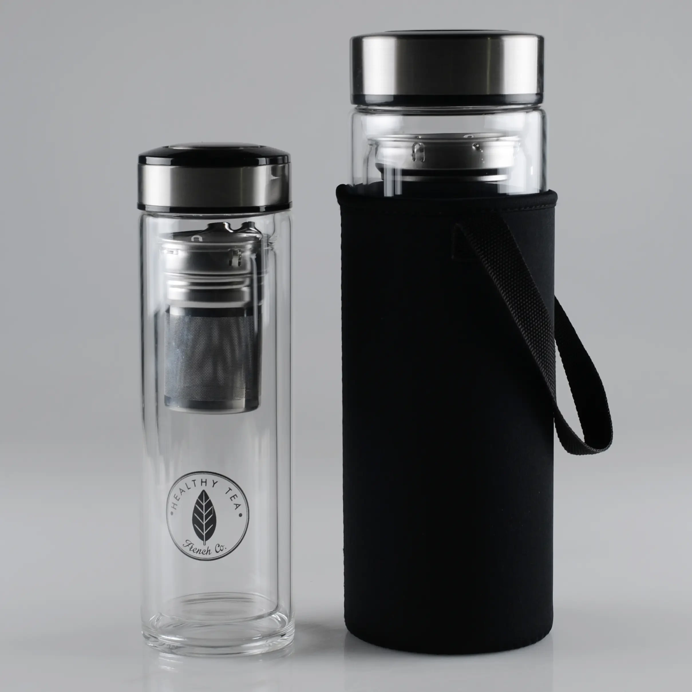 800ml / 1000ml roestvrijstalen theeglas met dubbele wand 1