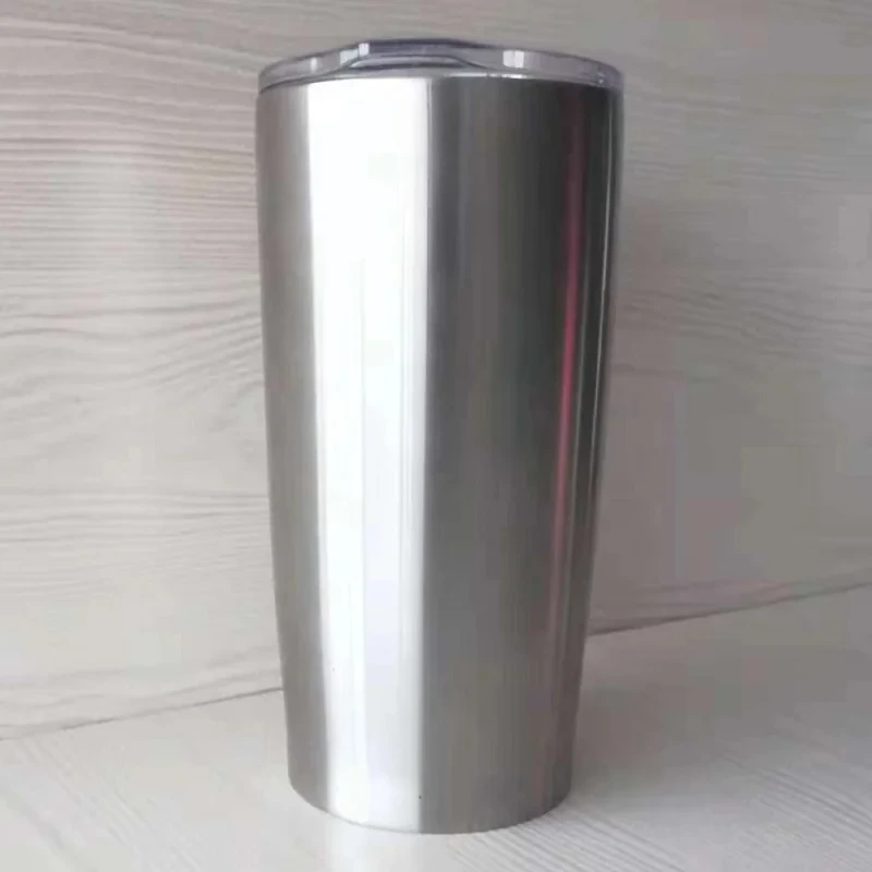 600ml Double Wall Stainless Steel Coffee Tumbler with Sliding Lid 1