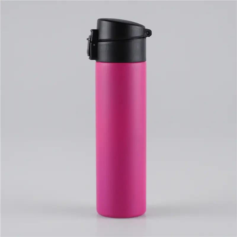350ml Flip-top Lid Water Bottle Stainless Steel 1