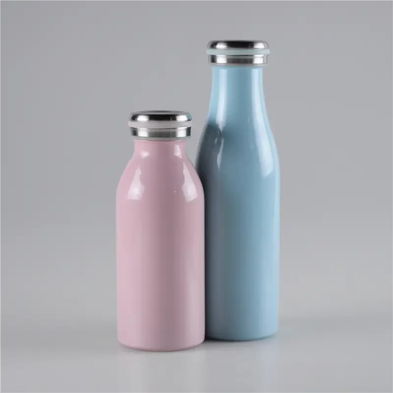 350ml / 500ml geschrauft Cap Edelstol Mëllech Fläsch 1