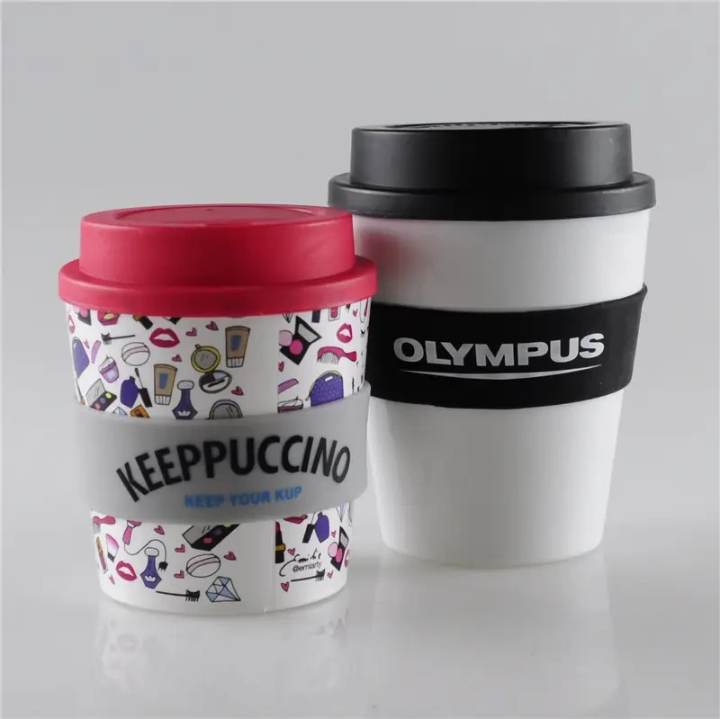 250m / 350ml Mini Coffee Mug with Silicone Grip 1
