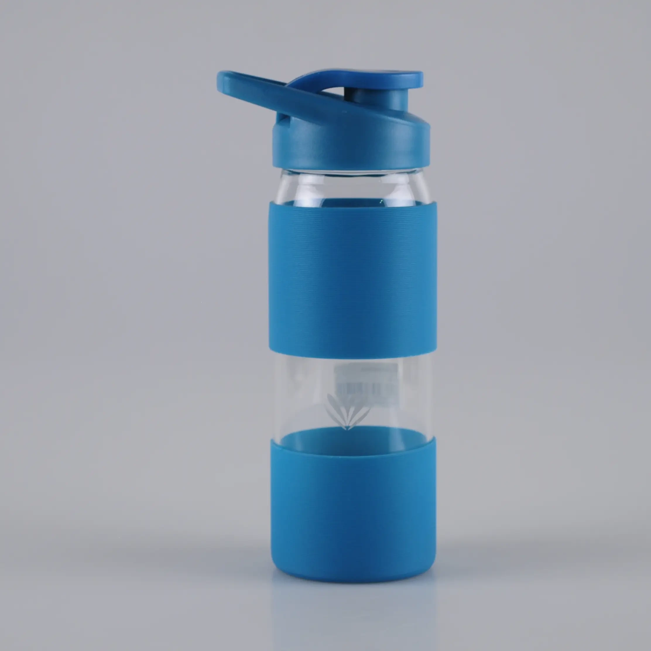 450ml Glass Drinking Water Bottle with Silicone Sleeve 1