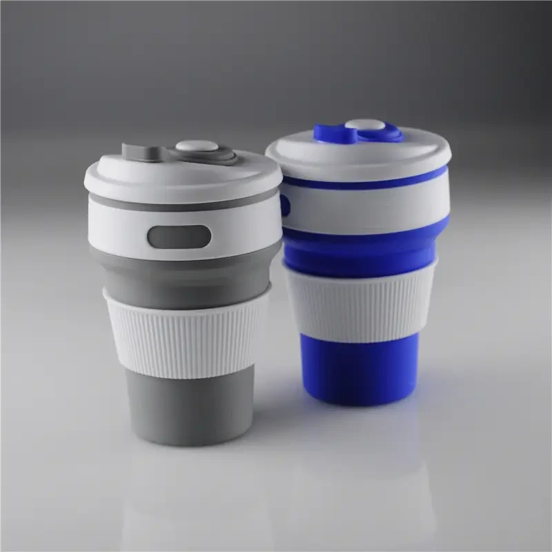 350ml Easy Gripper Foldable Silicone Coffee Mug 1