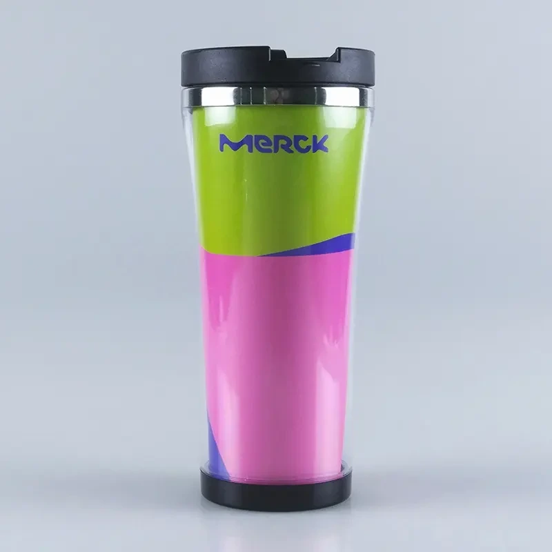 Safeshine 450 ml dubbelvägg rostfritt stål kaffemugg med insatspapper 1