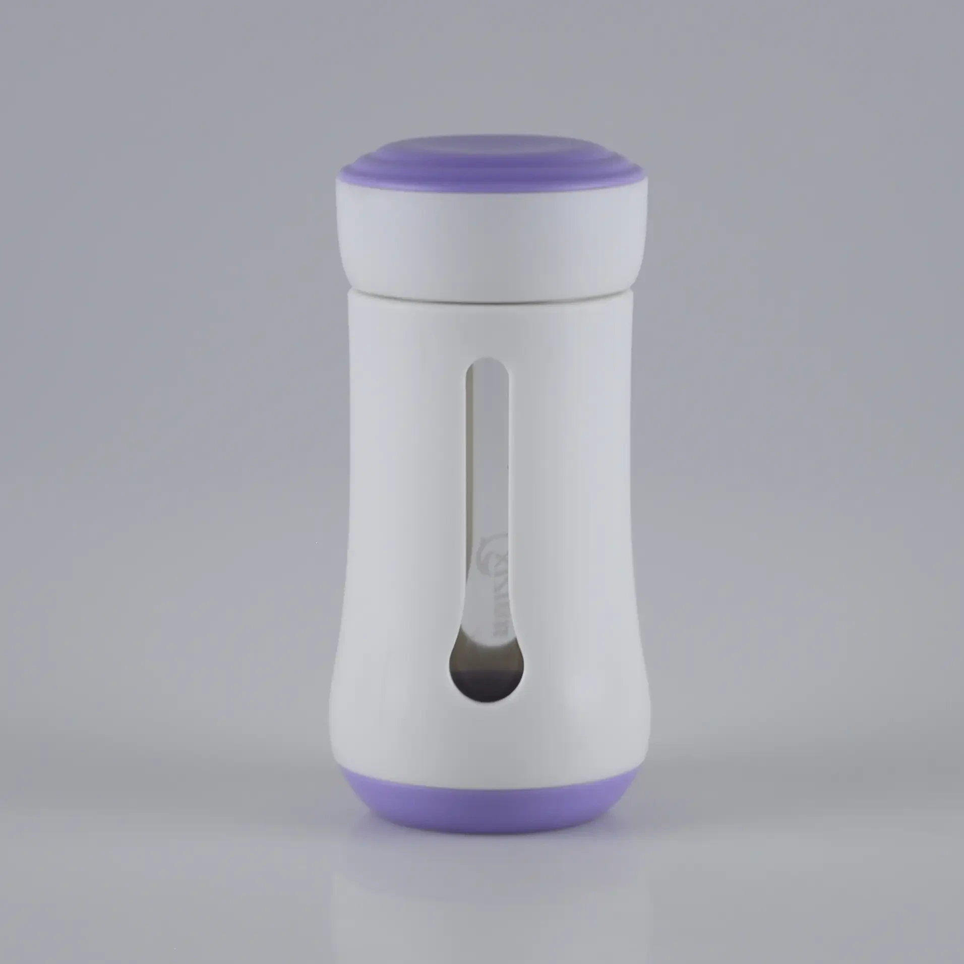 300 ml BPA-vrije glazen waterfles met plastic omhulsel 1