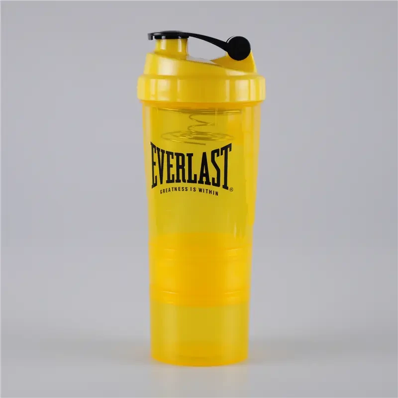 500ml Powder Shaker Bottle with Pill Box and Stainless Steel Sieve 1