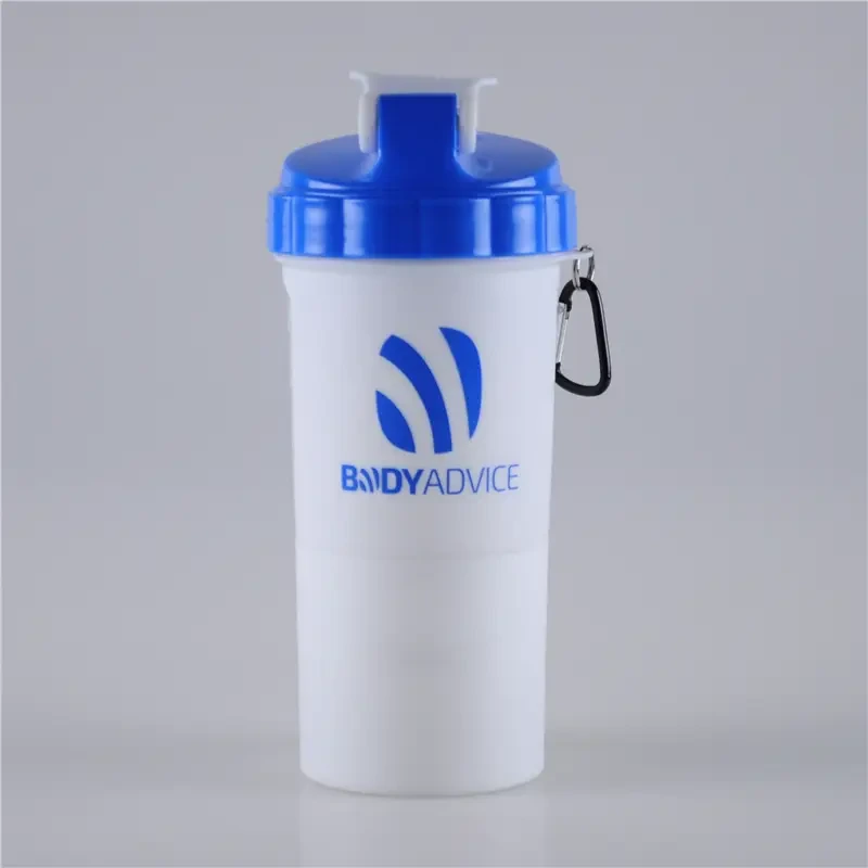 Safeshine 400 ml mixerflaska Shaker Cup med fästbar karbinhake 1