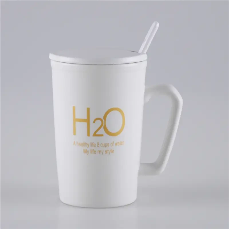 Safeshine 360 ​​ml keramisk kaffemugg med sked 1